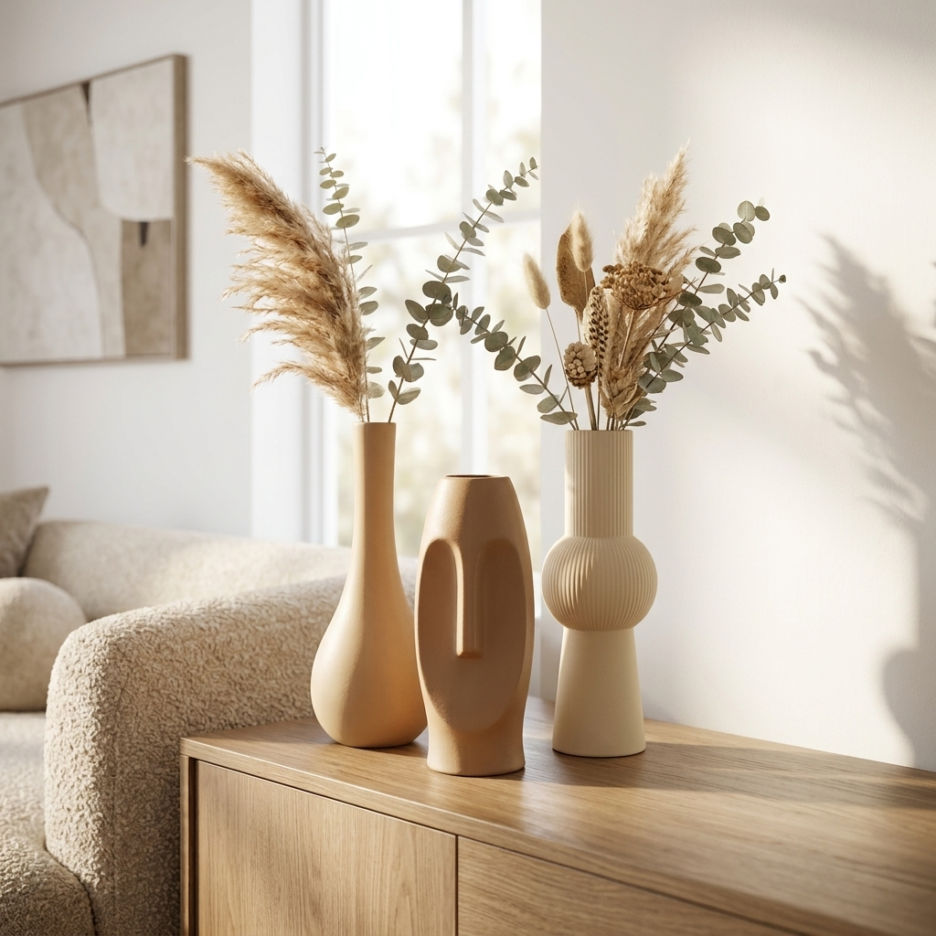 Modern Muse 3-Piece Vase Collection – Multicolor