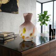 Blossom Crystal Glass Vase – Pink
