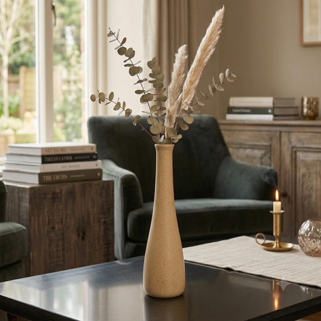 Spire Slim-Neck Bottle Vase – Yellow