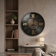 Regal Metal Wall Clock – Brass Color